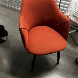 Orange Cushioned Chairs 