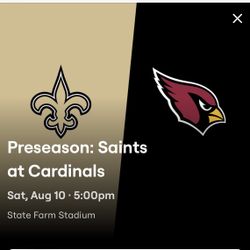 6 Tickets Section 117 Row 11 Lower Level With Orange Parking Pass To Saints And Cardinals.  Asking $60 Each.