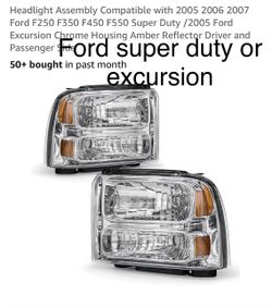 Headlights fit ford super duty 2005 to 2007