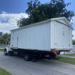 Sheds Relocated , Movemo Casita De Patio Container Rv Trailer Crane Available 