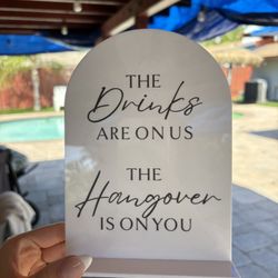 Wedding Bar Sign