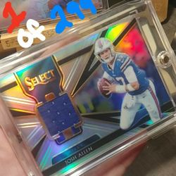Josh Allen Rookie Prizm Silver Jersey #077 of 199 2018 Select Silver Prizm MINT Buffalo Bills 