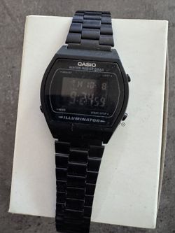 Casio B640WB Black Illuminator Digital Watch with Box