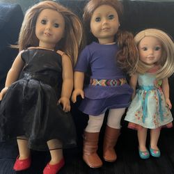 American Girl Dolls: Saige, Isabelle, Camille