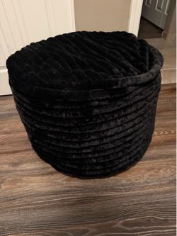 Black Ottoman Pouff