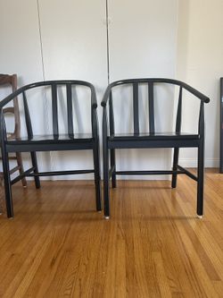 Chairs, Dining, Desk, Wishbone Chair Black