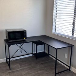 Table, Chair, Microwave, Air Fryer,  Rice Cooker 