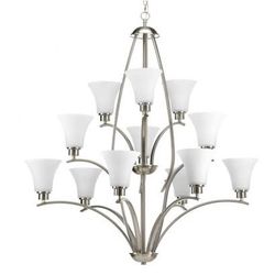 Brand New 12 Light Chandelier: Progress Lighting Joy Collection - Brushed Nickel