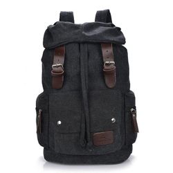 Vintage Canvas backpack rucksack-drk gray