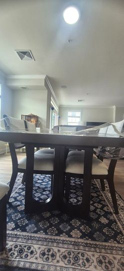 Ashley D 856-35 Rectangular Dining Room Extendable Table with 6 chairs set. Dimensions- Width 42" Height 30" Depth 92"