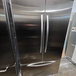 42" KITCHENAID BUILT IN FRENCH DOOR STAINLESS STEEL REFRIGERATOR 
