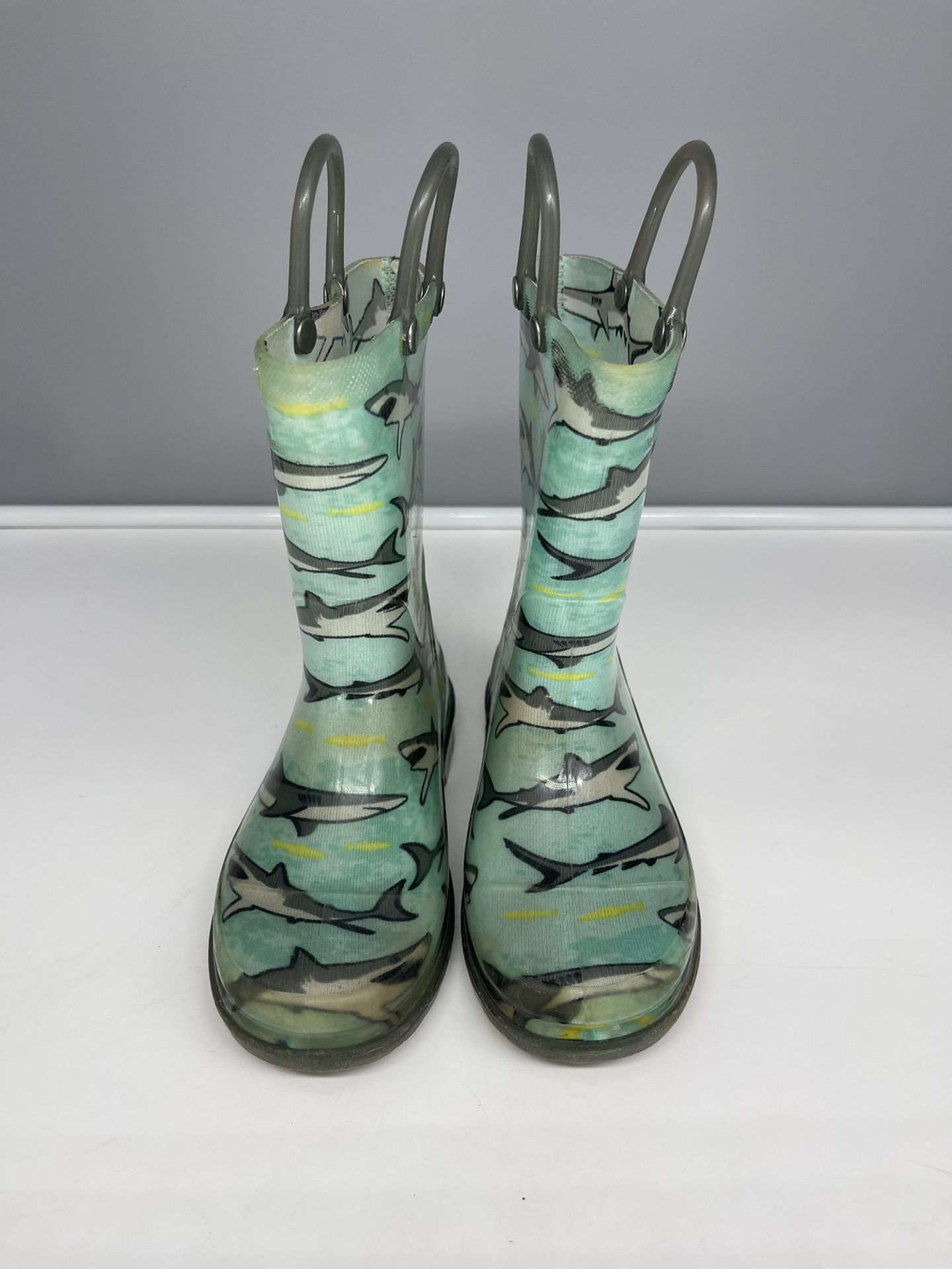 Western Chief Kids Tropic Shark Lighted PVC Rain Boots Size 10