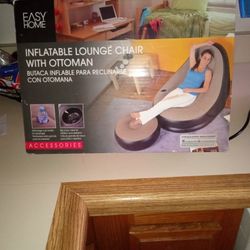 Inflatable Lounge Chair With Ottoman