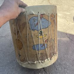 One leather drum