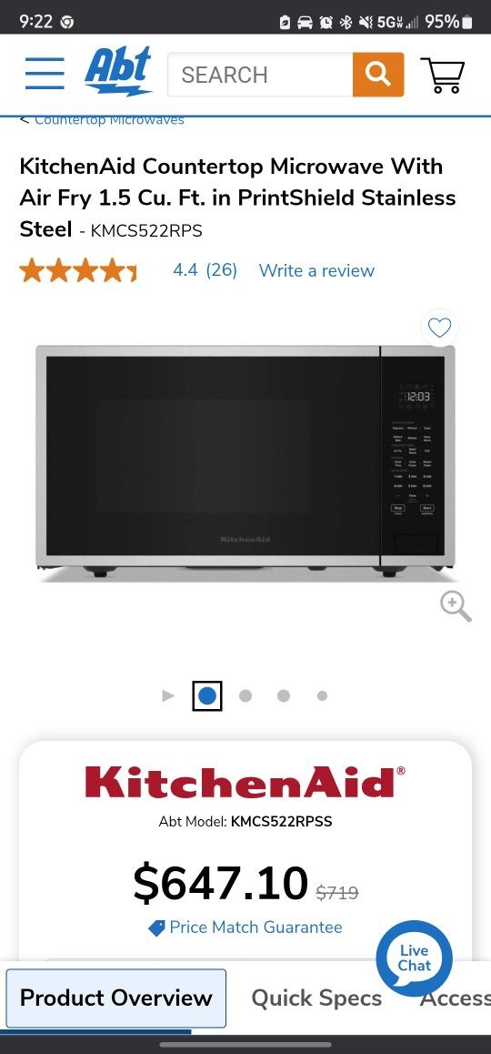 Microwave/Oven/Air Fryer
