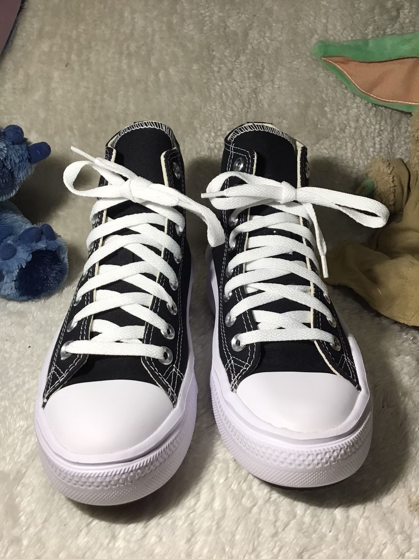 CONVERSE CHUCK ALL STAR WOMEN SIZE 7 Black Natural Ivory White {568497}
