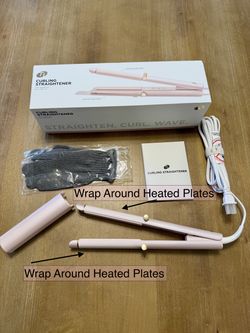 New in box - T3 Flat Iron 2-in-1 Curling Straightener