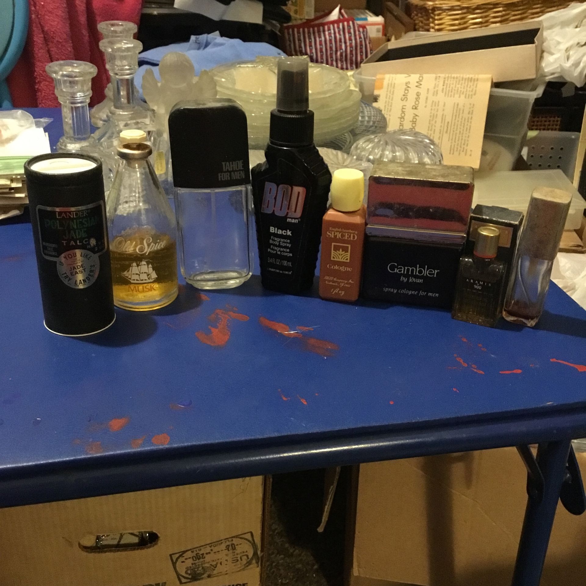 Lot Of Mens Colognes And Bottles