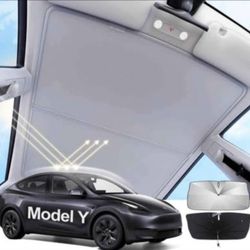Tesla Model Y 2020-2025 Sunshade Roof -with Windshield Sun Shade
