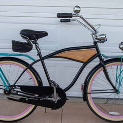 Beach Cruiser Woody Bike: Custom And One-of-a-Kind