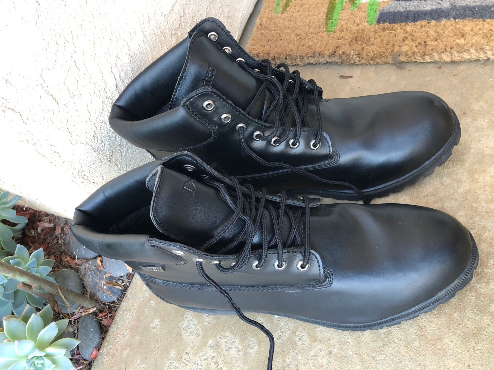 Men’s DEXTER Waterproof Black work Boots Size 15W