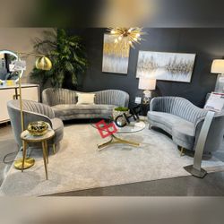 3 Pc Living Room Set ( Sofa + Loveseat +Chair)