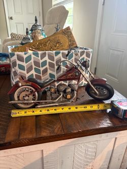 Decorative Metal Chopper Motorcycle Model