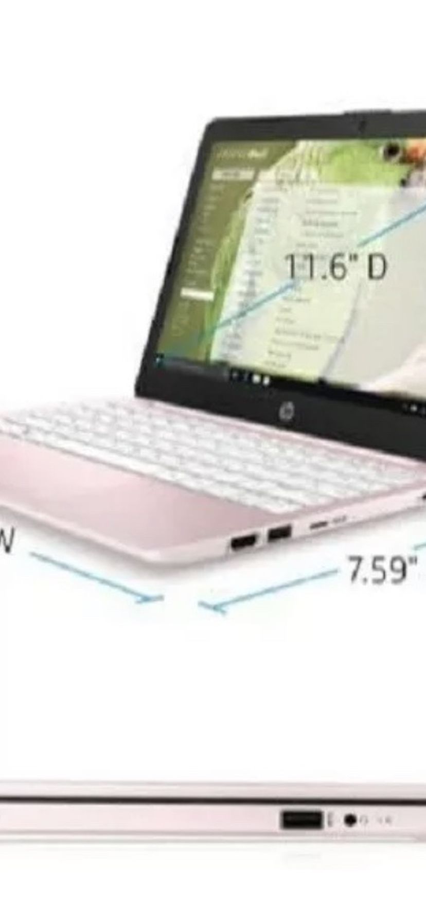 HP STREAM 11.6" LAPTOP, ROSE PINK *Open Box
