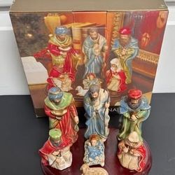 Ceramic Nativity Scene COMPLETE just $20 xox