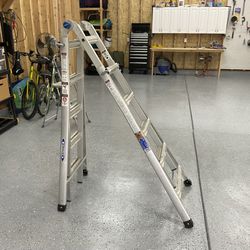 Werner 300-lb Load Capacity Telescoping Multi-Position Ladder