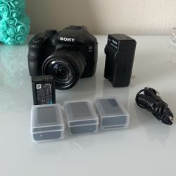 sony a3000 With 4 Batteries 