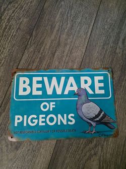 Pigeon door sign / Pigeons / Birds / Pigeon loft