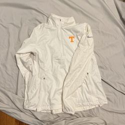 Nike Golf Womens Medium White Windbreaker With Tennessee Volunteers Logo