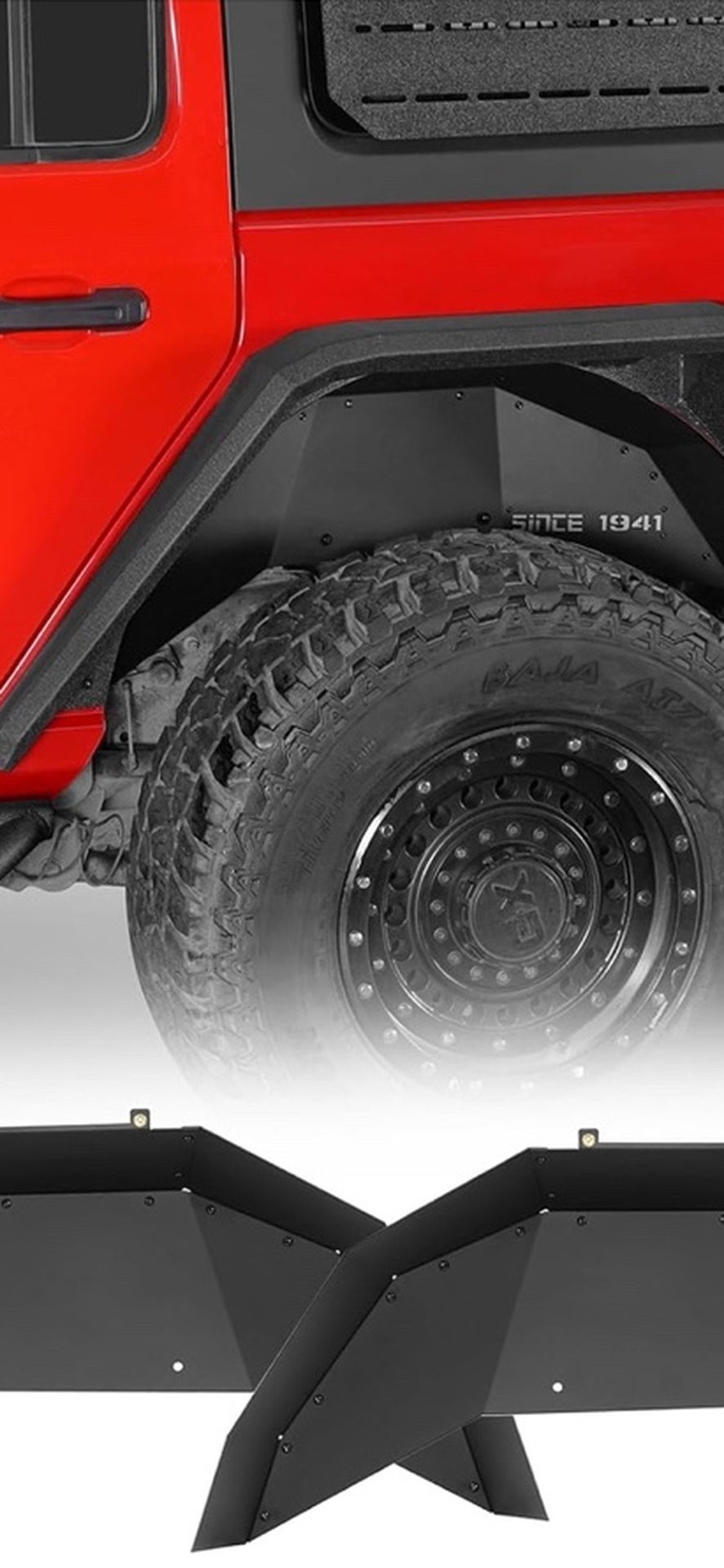Rear Fender Liners Jeep wrangler JL/Unlimited 2018-2025