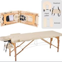 Eyelash massage table, portable, for massage, spa, beauty, tattoo, adjustable, for physical therapy, physical therapy sofa, cream color $ 60