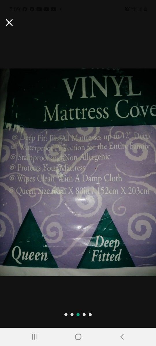Queen New Fitted Mattress Cover/protector