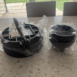 New Unused INFUSE 6-Piece Cast Iron Tortilla Press Set-Heavy Duty & High Quality