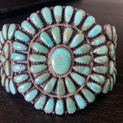 LMB Silver & Turquoise Bracelet 
