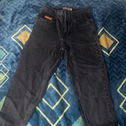 Men’s Black Acid Wash Empyre Jeans Size: 28W 30L