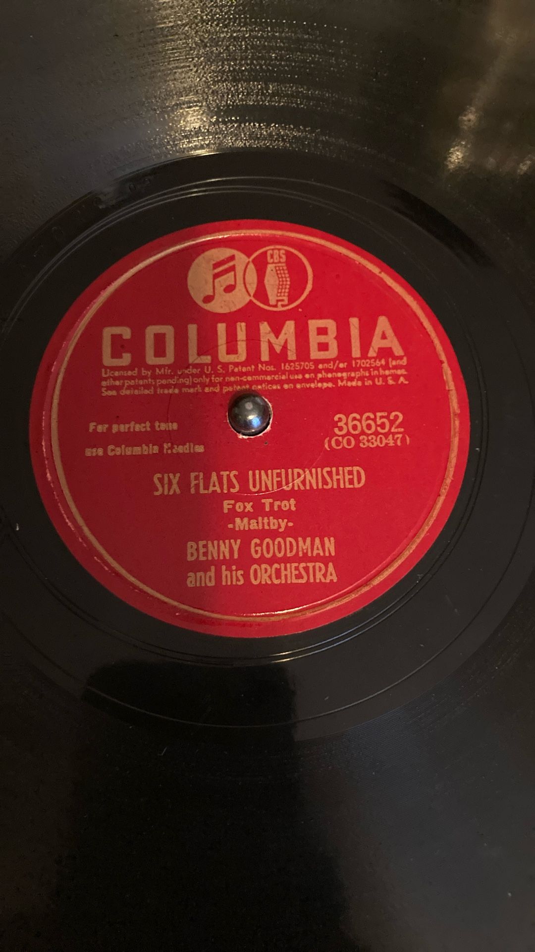 Benny Goodman Six Flats Unfurnished / Why Don’t You Do Right