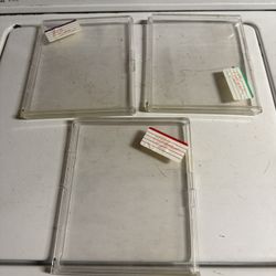 LOT of 3 Plastic Storage Boxes Display Cases ALL FOR 