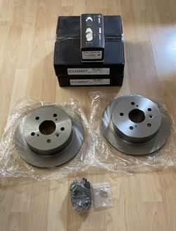 Rear Rotors Brake Pad Set Toyota