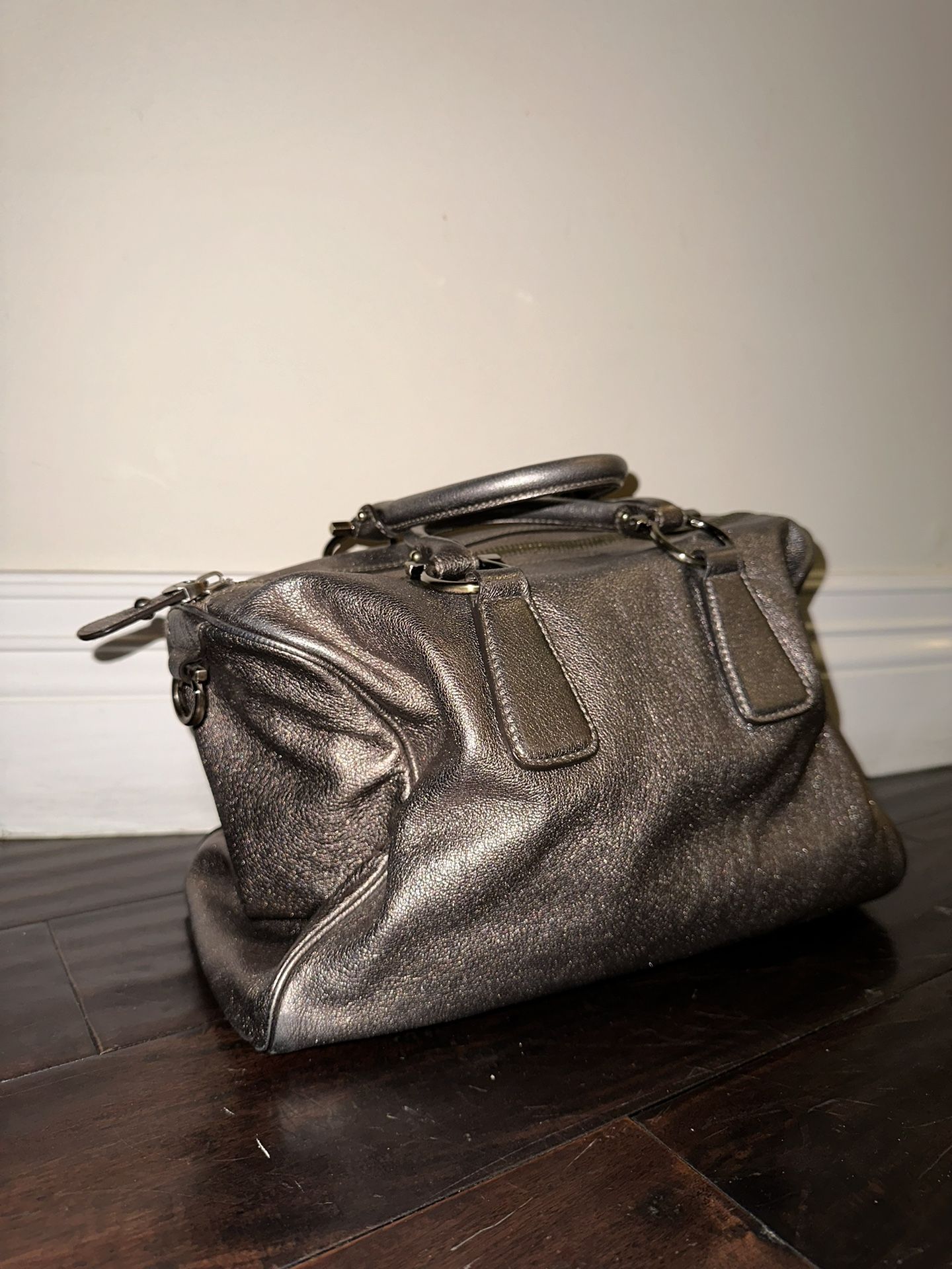 Salvatore Ferragamo Silver Handbag