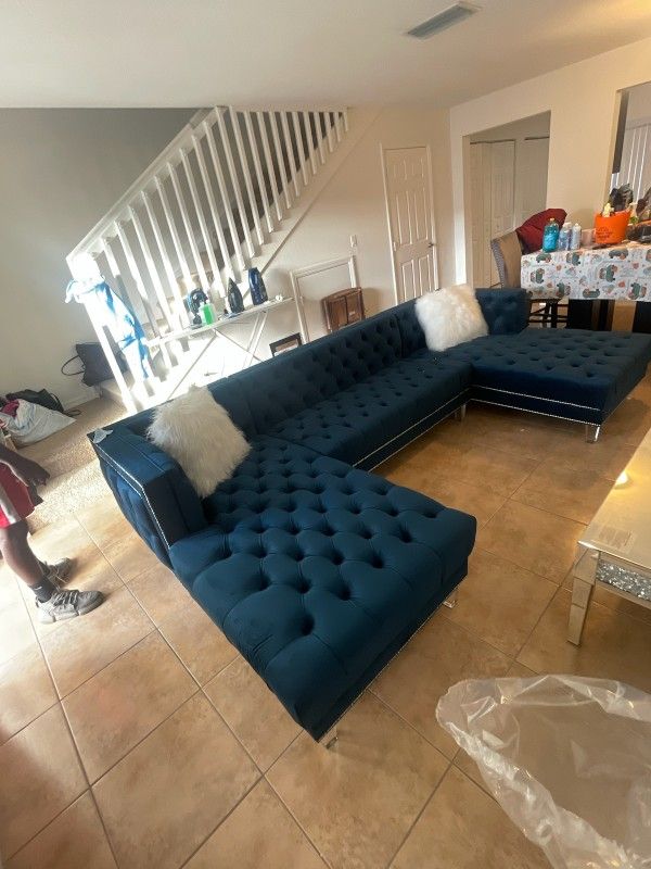 Blue Sectional