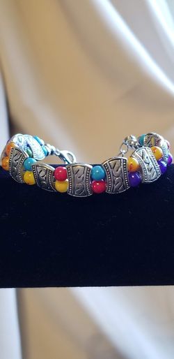 Multicolor Silver Bracelet