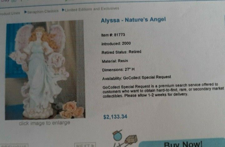 Rare 27"Seraphim Angel ALYSSA #81778
