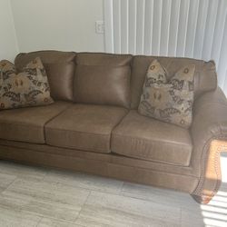 Leather Sofa Pull Out Bed