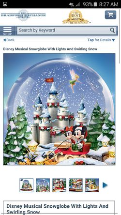 The Bradford Exchange Company " An old fashion Disney Christmas"
