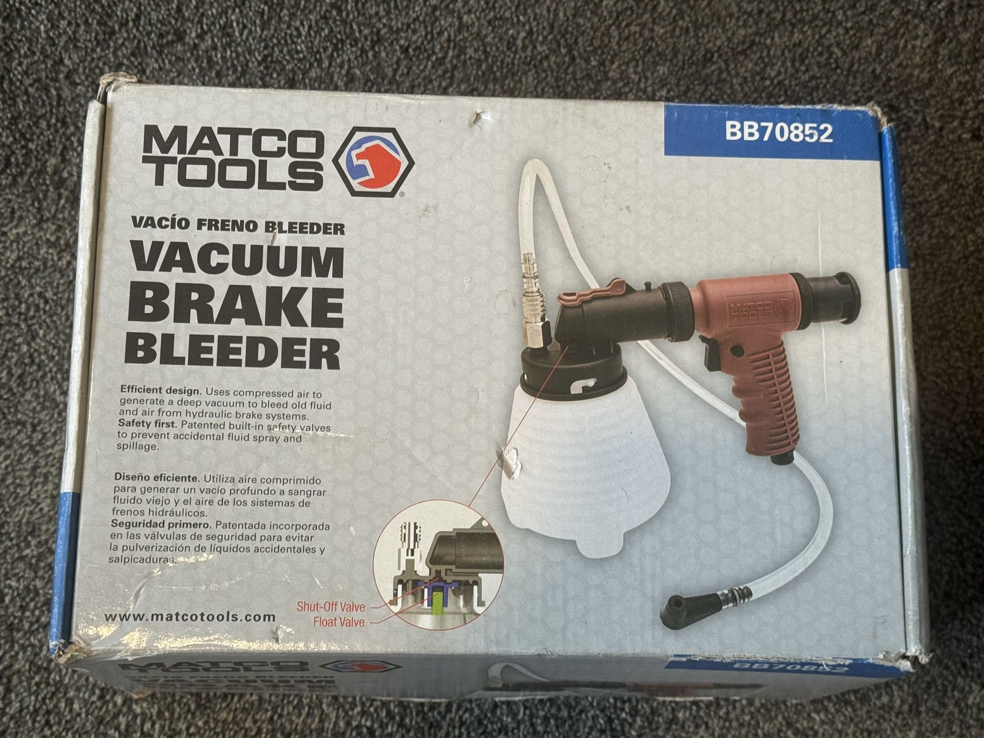 Matco Vacuum Brake Bleeder