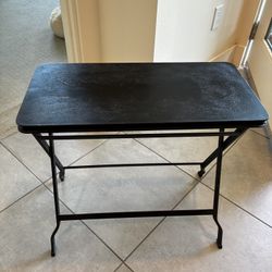 Black Folding Metal Table